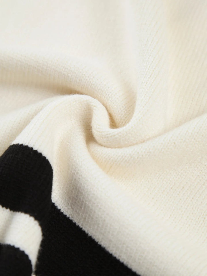 Ivy | Women's Striped Roll Neck Knitted Jumper Oversized Fit
