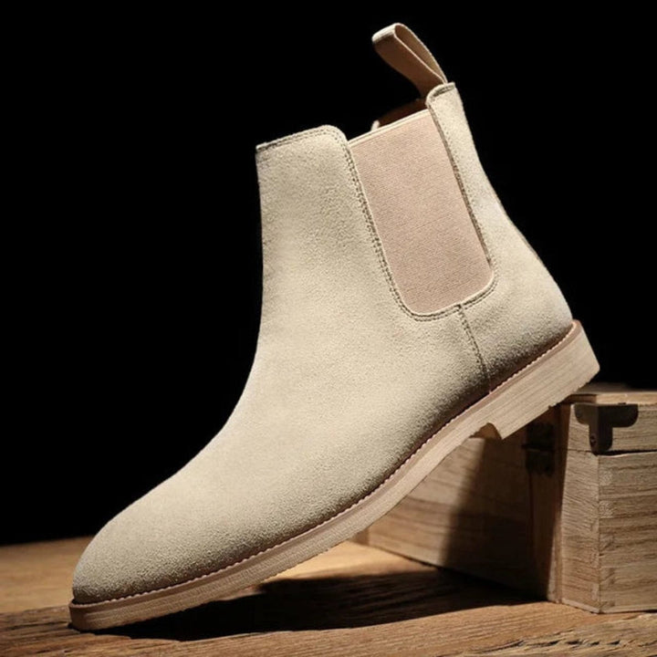 Mia | Women's Suede Slip-On Chelsea Ankle Boots Non-Slip Sole