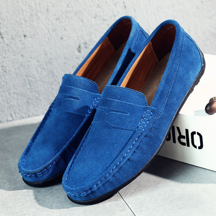 Freya | Women's Suede Slip-On Penny Loafers Cushioned Flat Shoes
