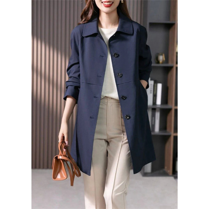 Sophie | Women's Tailored Single-Breasted Trench Coat Mid-Thigh Length