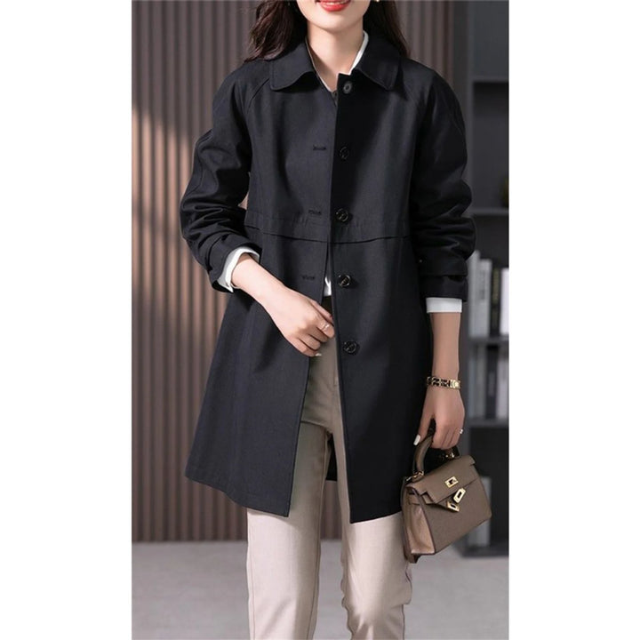 Sophie | Women's Tailored Single-Breasted Trench Coat Mid-Thigh Length