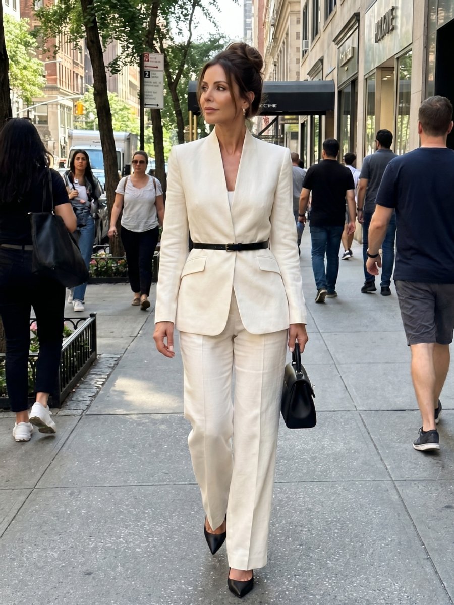 Rosie | Women's Tailored Stand Collar Flared Trouser Formal Two-Piece Suit