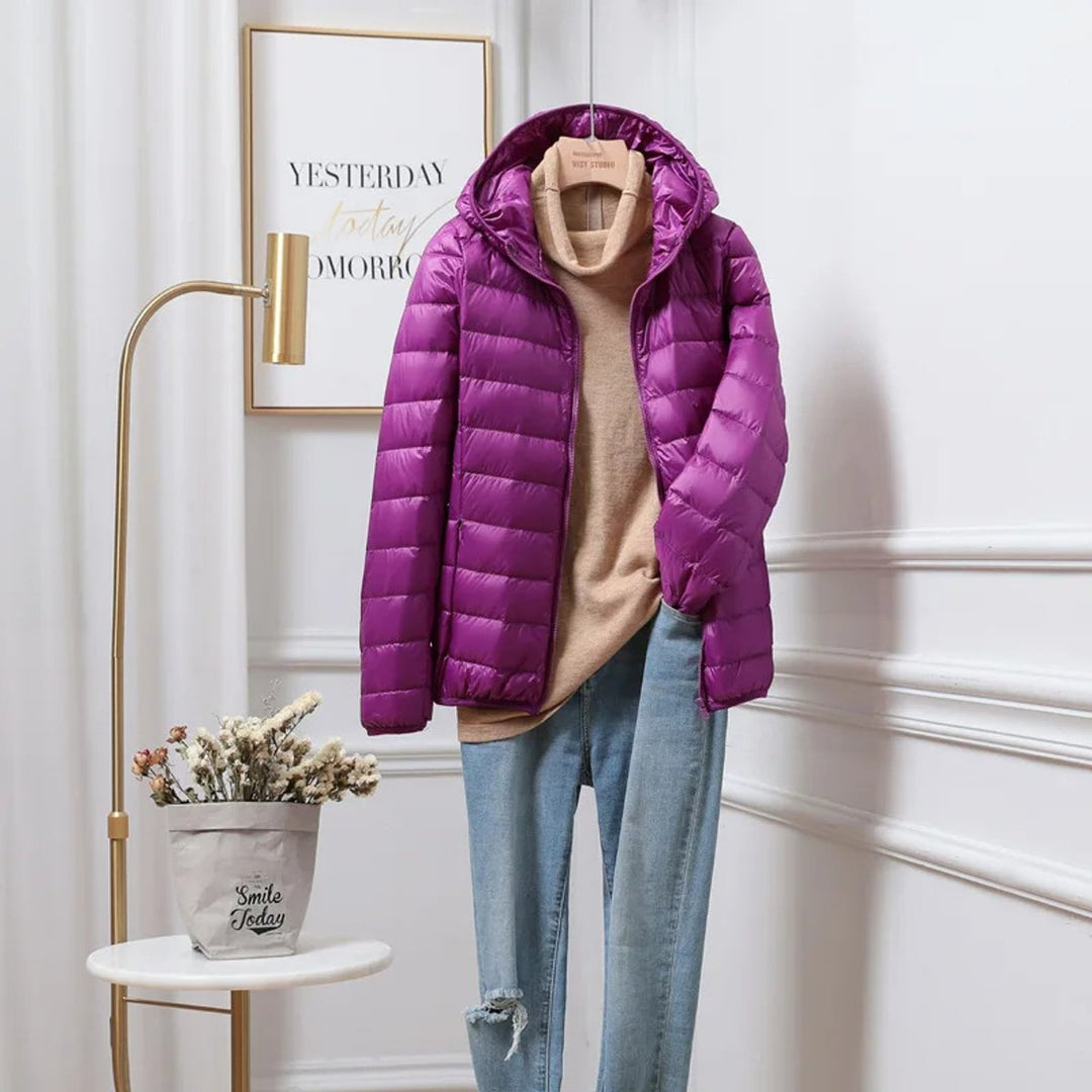 Florence | Women's Ultralight Hooded Foldable Ladies Puffer Jacket