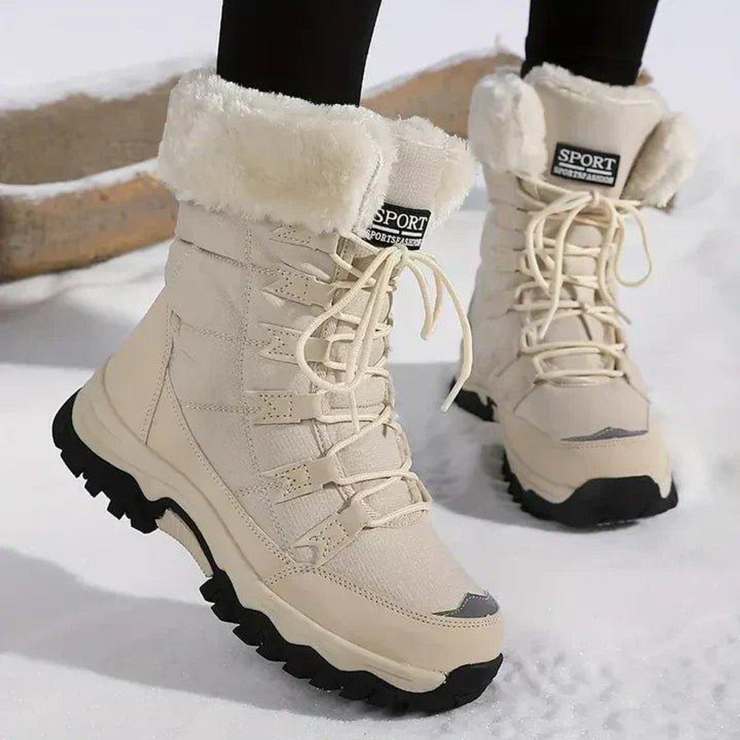 Phoebe | Women's Waterproof Faux-Fur Lined Lace-Up Snow Ankle Boots
