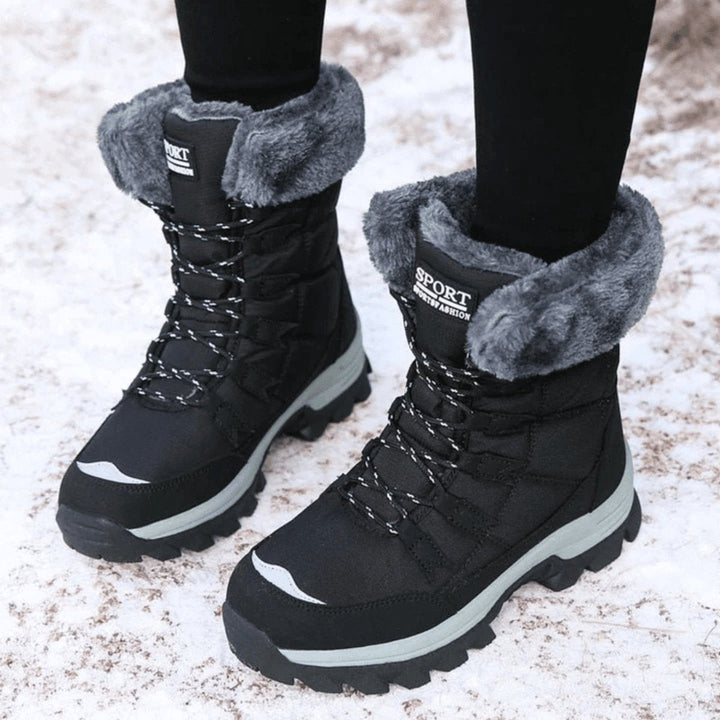 Phoebe | Women's Waterproof Faux-Fur Lined Lace-Up Snow Ankle Boots