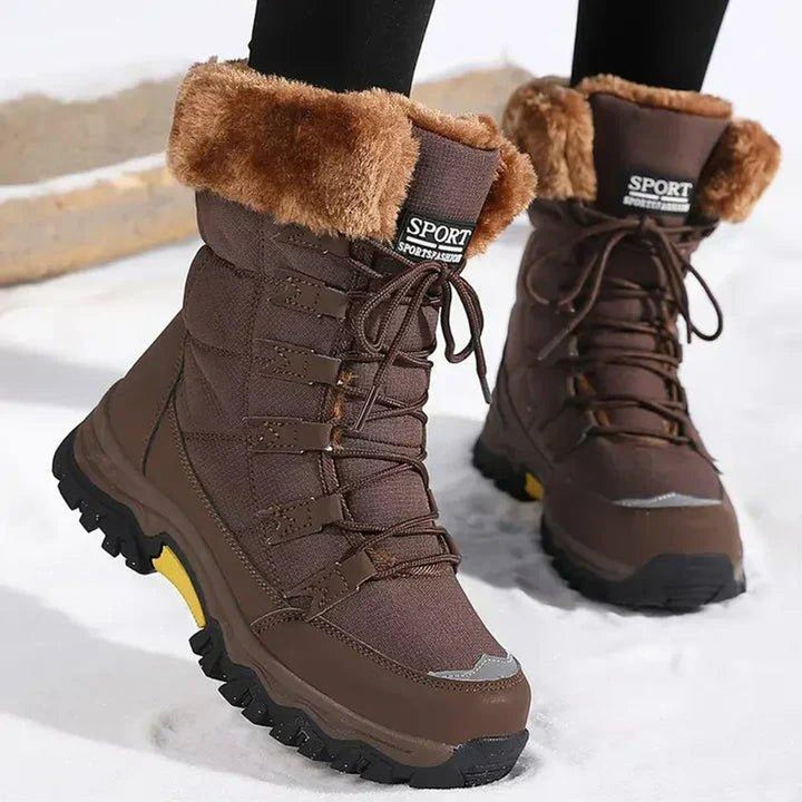 Phoebe | Women's Waterproof Faux-Fur Lined Lace-Up Snow Ankle Boots