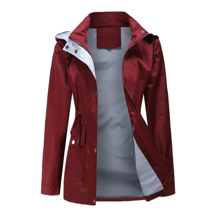 Ivy | Women's Waterproof Hooded Drawstring Trench Coat