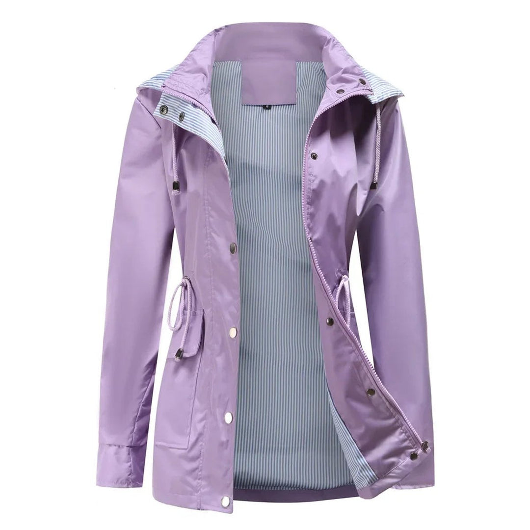 Ivy | Women's Waterproof Hooded Drawstring Trench Coat