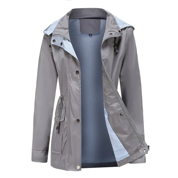 Ivy | Women's Waterproof Hooded Drawstring Trench Coat