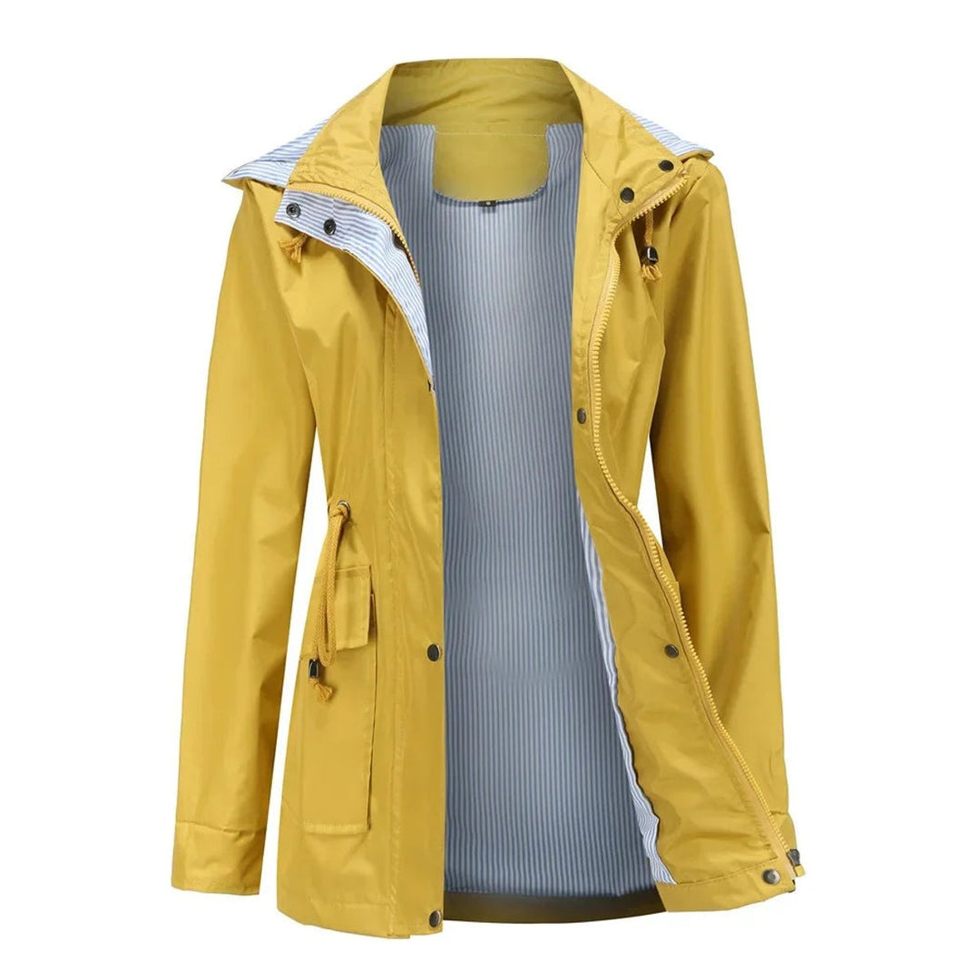 Ivy | Women's Waterproof Hooded Drawstring Trench Coat