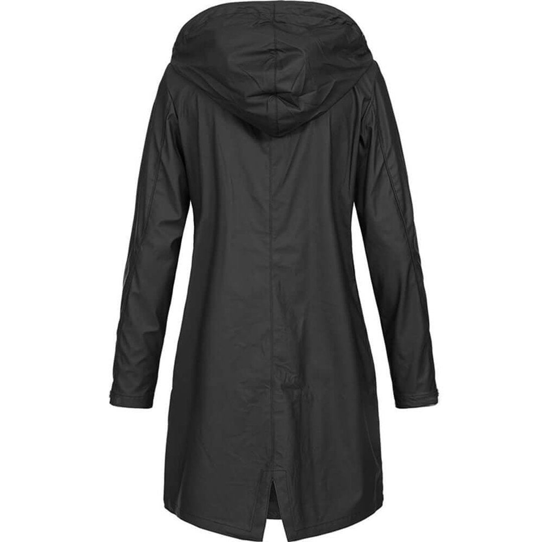 Willow | Women's Waterproof Hooded Trench Coat Zip-Up Raincoat