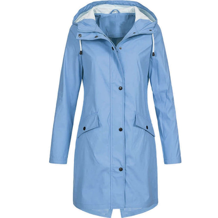 Willow | Women's Waterproof Hooded Trench Coat Zip-Up Raincoat
