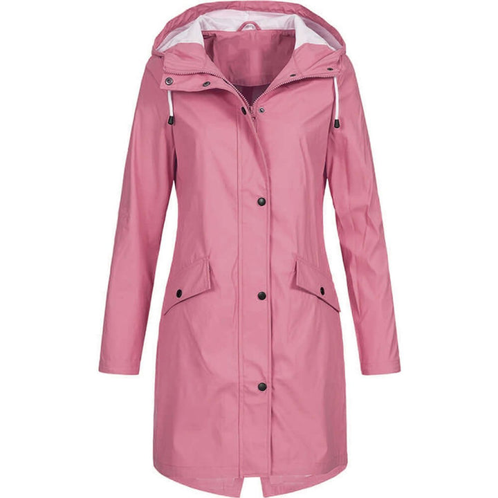 Willow | Women's Waterproof Hooded Trench Coat Zip-Up Raincoat