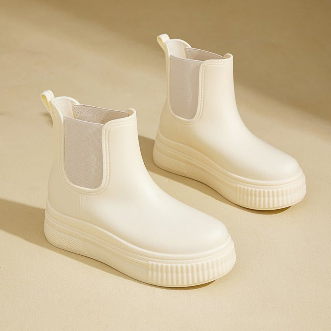 Emily | Women's Waterproof Platform Chelsea Ankle Boots Slip-On
