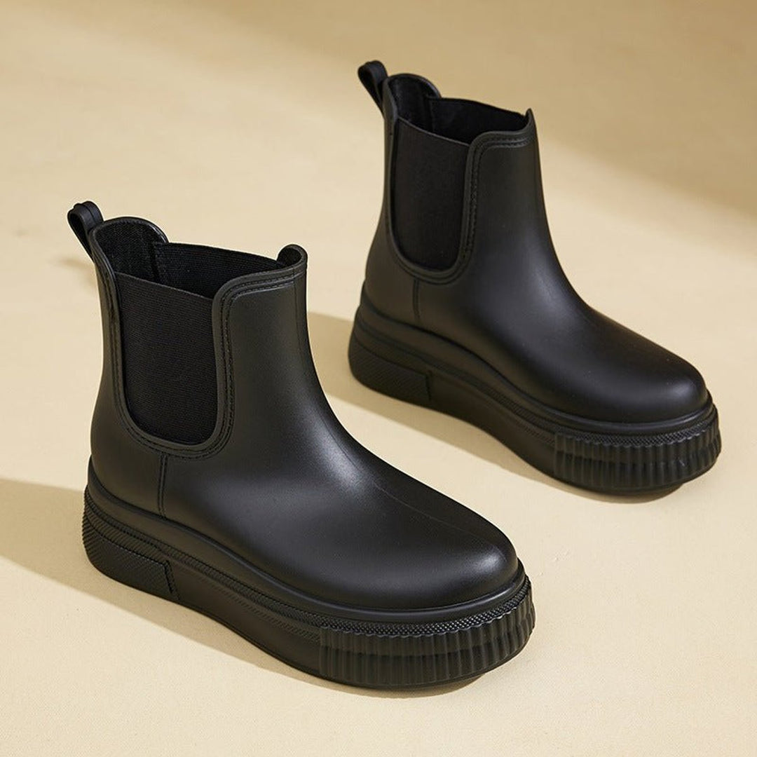 Emily | Women's Waterproof Platform Chelsea Ankle Boots Slip-On