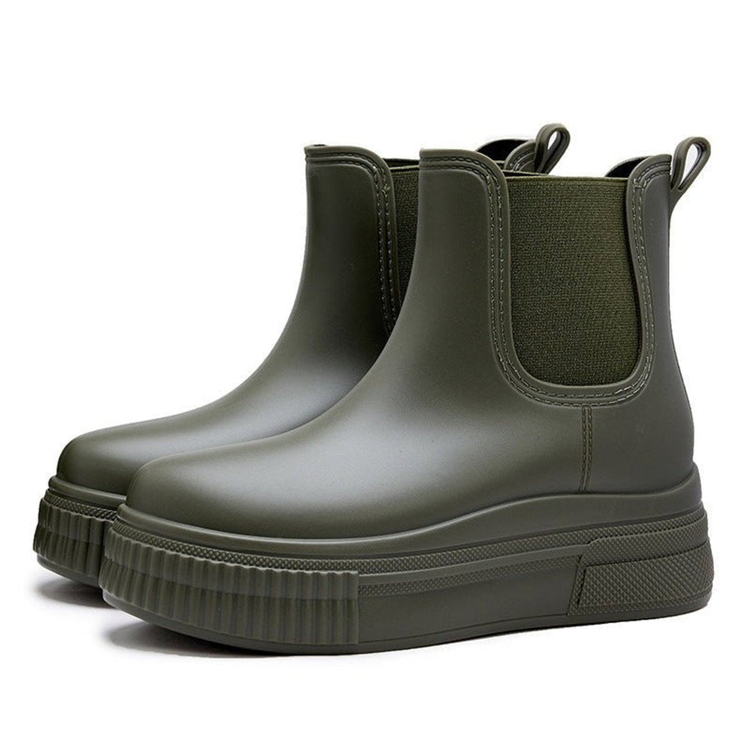 Emily | Women's Waterproof Platform Chelsea Ankle Boots Slip-On