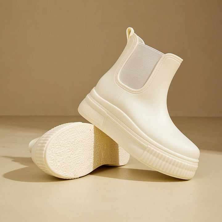 Emily | Women's Waterproof Platform Chelsea Ankle Boots Slip-On