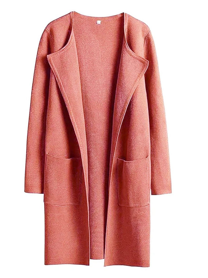 Florence | Women's Wool Blend Knee-Length Wide Lapel Relaxed Coat