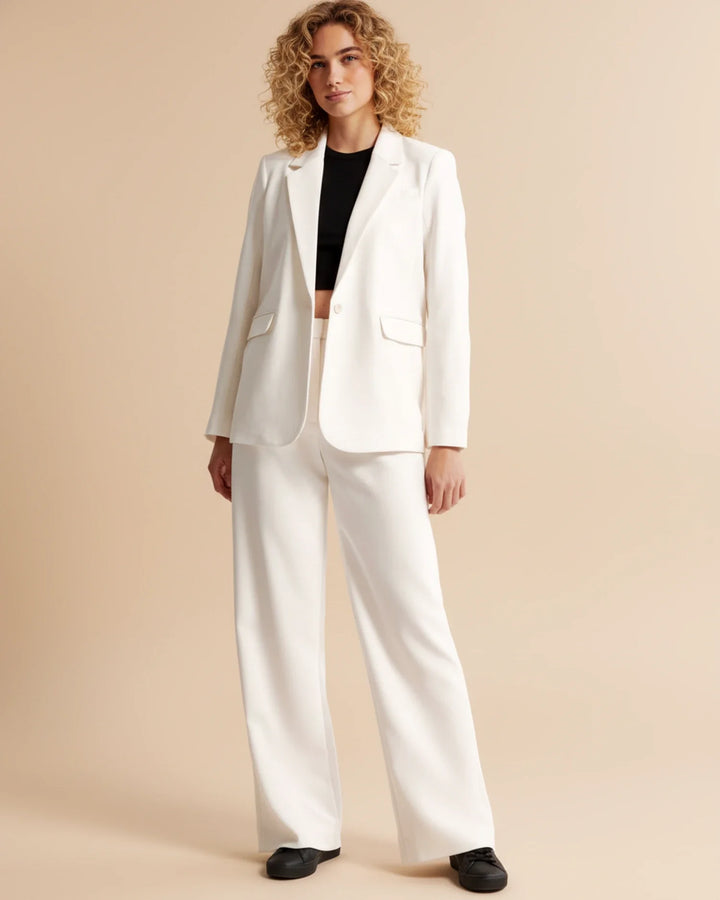 Amaya High Waist Pleated Leg Trousers with Tailored Fit